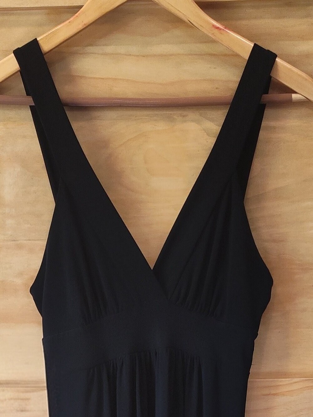 Azules Classic Black V-Neck Maxi Sundress | Medium - Picture 4 of 5
